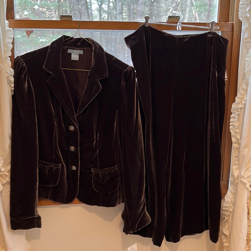 Soft French Twist Jacket and Wide Leg Pants, New with Tags